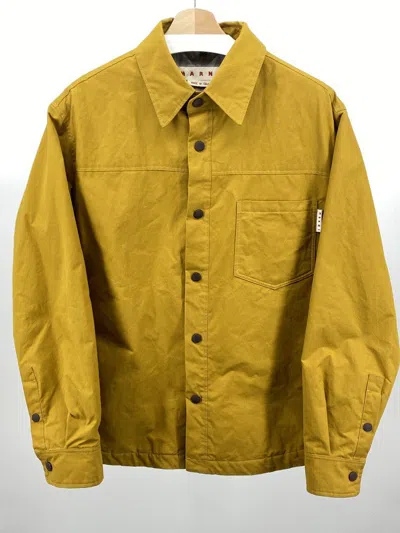 Pre-owned Marni Fw22 Waxed Cotton Jacket In Gold