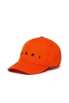 Marni Embroidered-logo Baseball Cap In Red