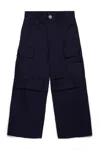 Marni Logo Embroidered Cargo Pants In Blue