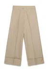 Marni Cotton Trousers In Beige