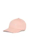 Marni Gabardine Embroidered Logo Baseball Cap In Pink