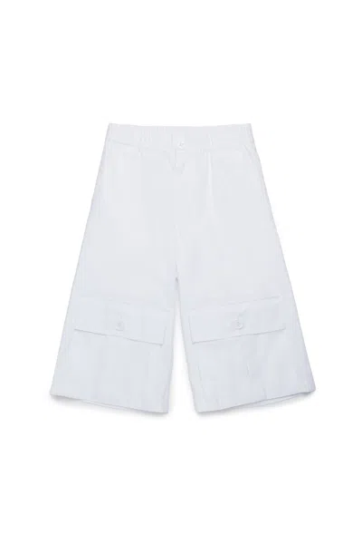 Marni Gabardine Shorts With Pockets In White