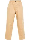 Marni Gabardine Tapered Trousers In Neutrals