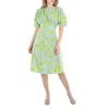 Marni Floral Printed Midi Dress In Blue