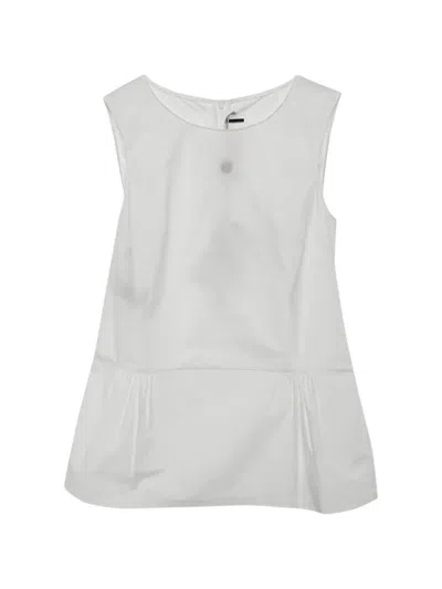 Pre-owned Marni Gathered Tank Top In White