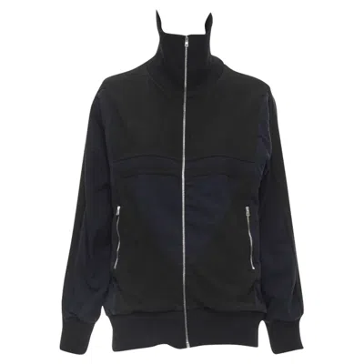 Marni Geometric Colorblock Patchwork Track Jacket In Black