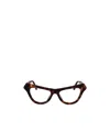 Marni Geometric Frame Plain Mirror In Brown