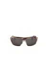 Marni Geometric Frame Sunglasses In Black