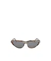 Marni Geometric Frame Sunglasses In Gray