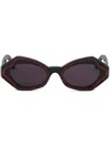 Marni Geometric-frame Tinted Sunglasses In Black