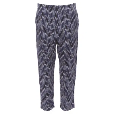 Marni Geometric Pattern Print Elastic Waist Crop Pants In Black