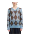 Marni V Neck Sweater In Multicolor