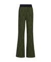 Marni Geometric-print Slim-cut Trousers In Green