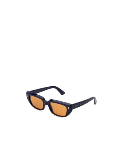 Marni Geometric Sunglasses In Blue