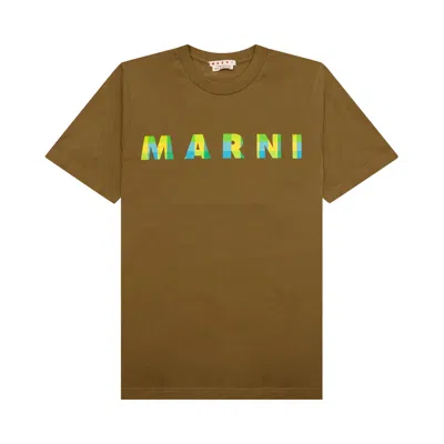 Pre-owned Marni Ghingam Jersey T-shirt 'creta' | Brown | Men's Size 52