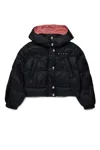 Marni Giacca Imbottita Cropped Con Cappuccio In Black
