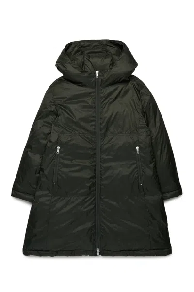 Marni Kids' Long Hooded Padded Jacket In Pink