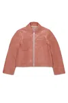 Marni Giacca In Tessuto Spalmato Con Logo In Brown