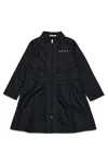 Marni Zip Coat In Black