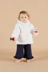 Marni Hooded Hooded Teddy Jacket With Logo In White