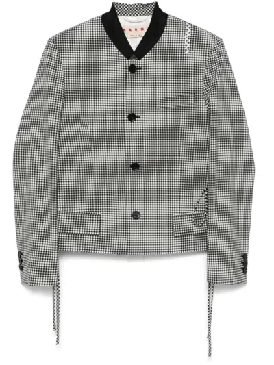 MARNI GINGHAM-PATTERN JACKET