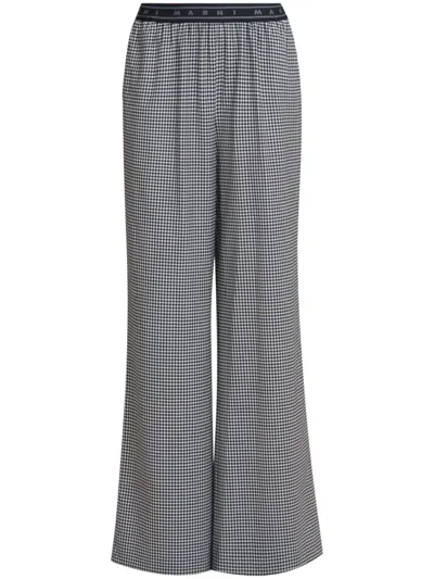 Marni Gingham-patterned Trousers