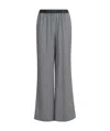 Marni Gingham-patterned Trousers In Gray