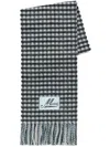 Marni Gingham Scarf In 黑色