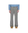 Marni Black & White Wool Blend Gingham Trousers In Black  White