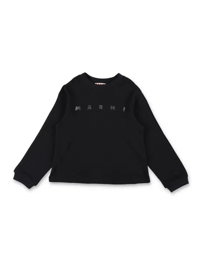 Marni Girls' 100% Cotton Dress In Black
