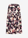 Marni Girls & Yellow Floral Viscose Dress 14 Yrs Blue In Blue