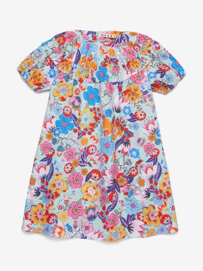 Marni Babies' Girls Cotton Floral Print Dress