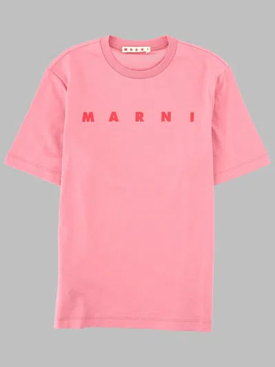 Marni Girls Graphic T-shirt In Pink
