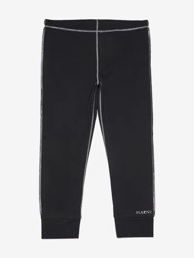 Marni Babies'  Girls Logo Leggings In Black