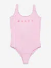 MARNI MARNI GIRLS LOGO SWIMSUIT