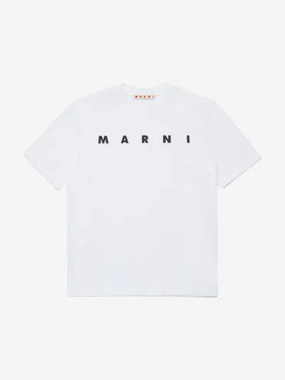 Marni Babies'  Girls Logo T-shirt In White