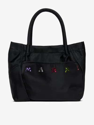 Marni Kids' Girls Logo Tote Bag In Black