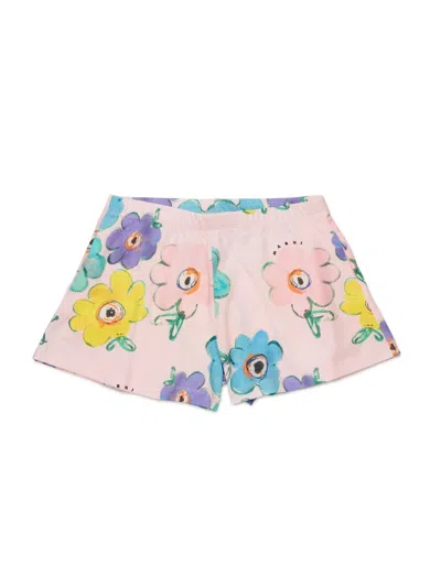 Marni Girls' Mini Floral Bermuda Shorts In Pink