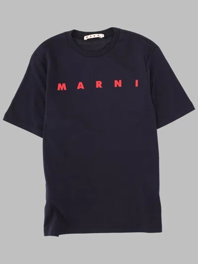 Marni Girls' Short-sleeve T-shirt With Logo Detail In Black