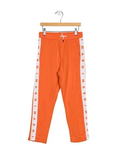 Pre-owned Marni Kids' Girls' Track Pants In Orange