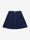 Marni Zip-up Denim Skirt In Blue