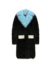 Marni Gitana Shearling Single-breasted Coat In Black