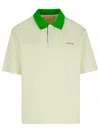 Marni Cotton Blend Polo Shirt With Contrasting Collar