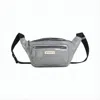 Marni Glossy Belt Bag With Structured Silhouette And Zip Compartments In White