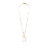 Marni Pearl-embellished Necklace In Gold
