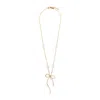 Marni Gold-finish Necklace With Pearl Accents In Gold