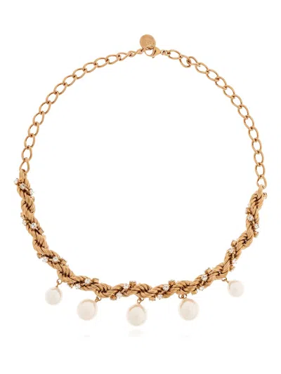 Marni Gold Brass Jewelry In Multi