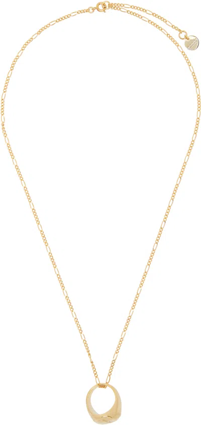 Marni Gold Ring Pendant Necklace