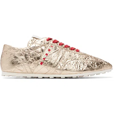 Marni Gold Softy Soccer Sneakers