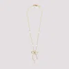 Marni Pearl-embellished Necklace In Gold